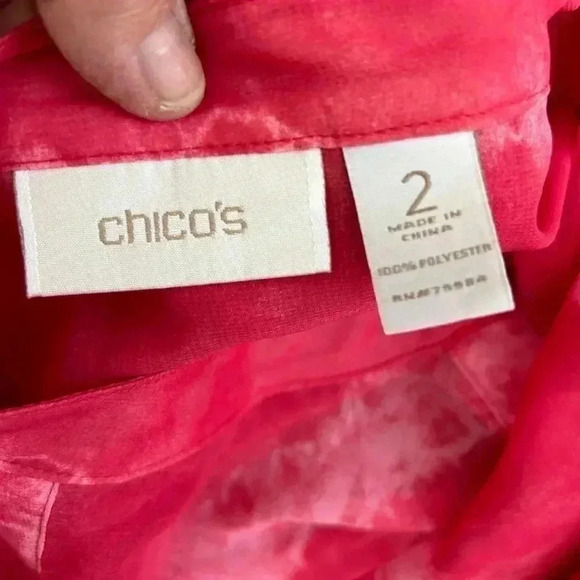 Chico’s Ombré Look Sheer Tunic - Picture 8 of 8